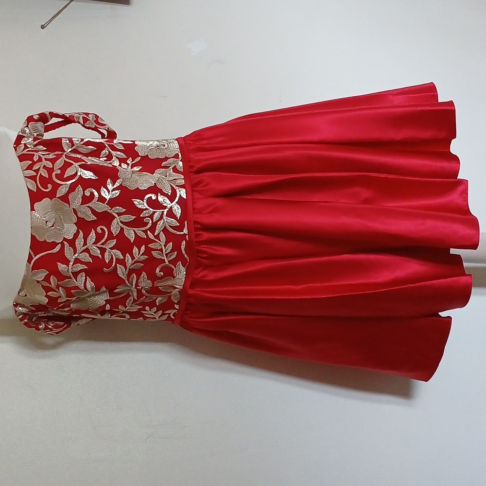 NWT Red & Gold Short Dress